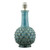 Dar Lighting Edlyn Blue Reactive Glaze Base Only Table Lamp 