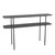 Dar Lighting Agnesa 2 Tier Matt Black with Dark Marble Effect Console Table 