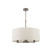 Daley 3 Light Antique Bronze with Marble Silk Shaded Pendant Light