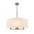 Daley 3 Light Antique Bronze with Marble Silk Shaded Pendant Light