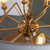 Highclere 8 Light Antique Brass with White Shaded Pendant Light