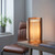 Atticus Ashwood Frame with White Shade Table Lamp
