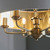 Highclere 6 Light Antique Brass with White Shaded Pendant Light