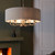 Highclere 8 Light Brushed Chrome with Charcoal Shaded Pendant Light