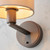 Daley Antique Bronze with Marble Faux Shade Wall Light