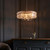 Clifton 5 Light Bright Nickel with Crystal Diffuser Pendant Light