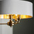 Highclere 3 Light Antique Brass with White Shaded Pendant Light