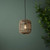 Mathias Matt Black with Natural Bamboo Shade Pendant Light