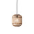 Mathias Matt Black with Natural Bamboo Shade Pendant Light