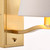 Harvey Satin Gold with White Shade Wall Light