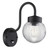 Eldon Black with Clear Diffuser and PIR Sensor IP44 Wall Light