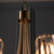 Berenice 5 Light Antique Brass with Clear Diffuser Pendant Light