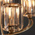 Berenice 5 Light Antique Brass with Clear Diffuser Pendant Light