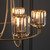 Berenice 5 Light Antique Brass with Clear Diffuser Pendant Light