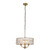 Clifton 3 Light Antique Brass with Crystal Diffuser Pendant Light