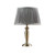 Oslo and Freya Antique Brass with Charcoal Shade 48cm Table Lamp