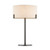 Hayfield Brushed Bronze with White Shade Table Lamp