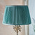 Leaf and Freya Polished Nickel with Fir Shade 67.5cm Table Lamp