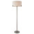 Hayfield Brushed Bronze with White Shade Floor Lamp