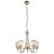 Berenice 5 Light Bright Nickel with Clear Diffuser Pendant Light