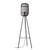 Mathias Matt Black with Dark Wood Shade Tripod Floor Lamp