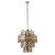 Viviana 12 Light Chrome with Tinted Crystal Pendant Chandelier