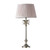 Leaf and Freya Polished Nickel with Dusky Pink Shade 64.5cm Table Lamp