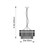 Marietta 5 Light Polished Nickel with Clear Rods Pendant Light