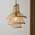 Minato Matt Black with Natural Bamboo Shade Pendant Light