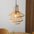 Minato Matt Black with Natural Bamboo Shade Pendant Light