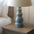 Provence and Cici Grey Glaze with Ivory Shade 45.5cm Table Lamp