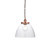 Hansen Grand Aged Copper with Clear Shade Pendant Light