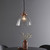 Hansen Grand Aged Copper with Clear Shade Pendant Light
