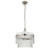 Marietta 3 Light Polished Nickel with Clear Glass Rods Pendant Light