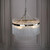 Marietta 3 Light Polished Nickel with Clear Glass Rods Pendant Light