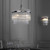 Marietta 3 Light Polished Nickel with Crystal Rods Pendant Light