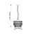 Marietta 3 Light Polished Nickel with Clear Glass Rods Pendant Light