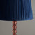 Adelie and Wentworth Polished Nickel with and Blue Shade Table Lamp