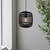 Mathias Matt Black with Dark Wood Shade Pendant Light