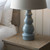 Provence and Cici Grey Glaze with Grey Shade 45.5 Table Lamp