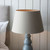 Provence and Cici Grey Glaze with Grey Shade 45.5 Table Lamp