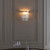 Marietta Polished Nickel with Crystal Rods Wall Light