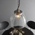 Hansen Grand Brushed Silver with Clear Shade Pendant Light