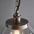 Hansen Grand Brushed Silver with Clear Shade Pendant Light