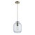 Lyra Antique Brass with Clear Shade Pendant Light