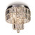 Empire 4 Light Chrome and Clear Crystal Flush Ceiling Light