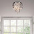 Empire 4 Light Chrome and Clear Crystal Flush Ceiling Light