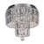 Empire 4 Light Chrome and Clear Crystal Flush Ceiling Light