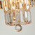 Empire 4 Light Satin Brass and Champagne Crystal Flush Ceiling Light
