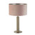 Searchlight London Knurled Satin Silver with Pink Shade Table Lamp 